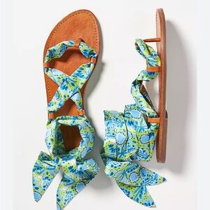 Vera Bradley for Anthropologie Scarf Gladiator Sandals